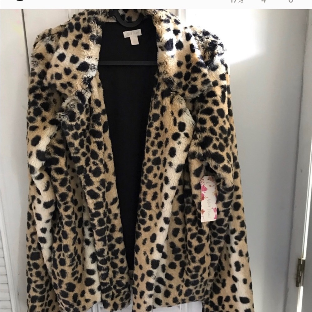 Faux Fur, Cheetah Print Jacket